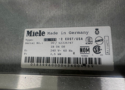 MIELE DG 155 STEAM OVEN <NEW>